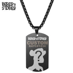 Bored’n Stoned ApeTag | Edelstahl